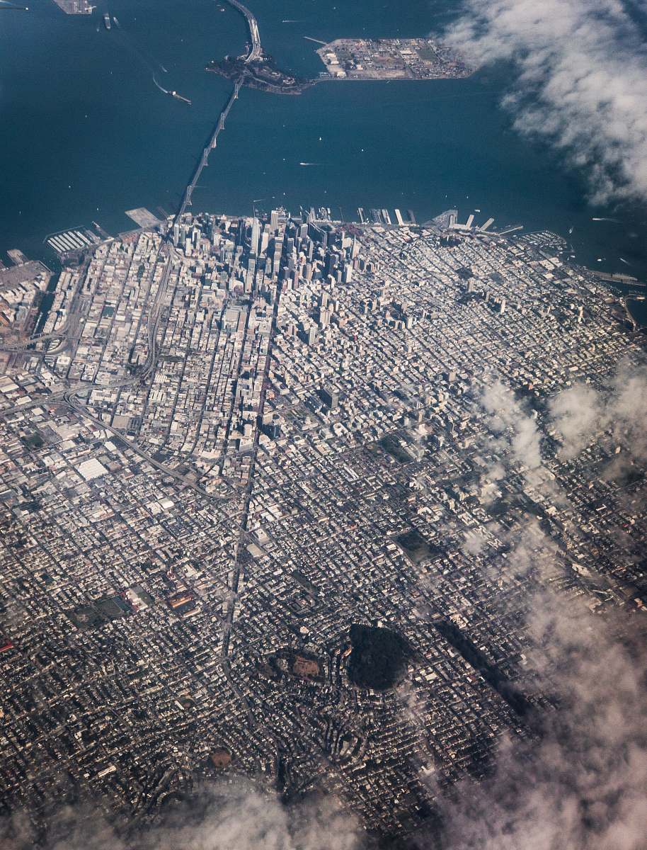 grey bird's-eye view photo of city iphone backgrounds